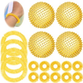 4 Pieces Magnetic Massage Balls + 10 Massage Rings & 4 Massage Bracelets, Skills, Acupressure Ball, Skills Borderline, Skills Panic Attacks, Acupressure Rings, Skills Set, Hedgehog Ball Hard, Skill