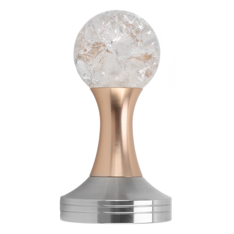Crystal Ball Coffee Flat Tamper Stainless Steel Base Powder Hammer
