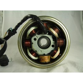 GY6 STORE 150cc STATOR WITH FLYWHEEL FOR SCOOTERS WITH GY6 MOTORS (5 PIN 3 PLUGS) (TYPE 1)