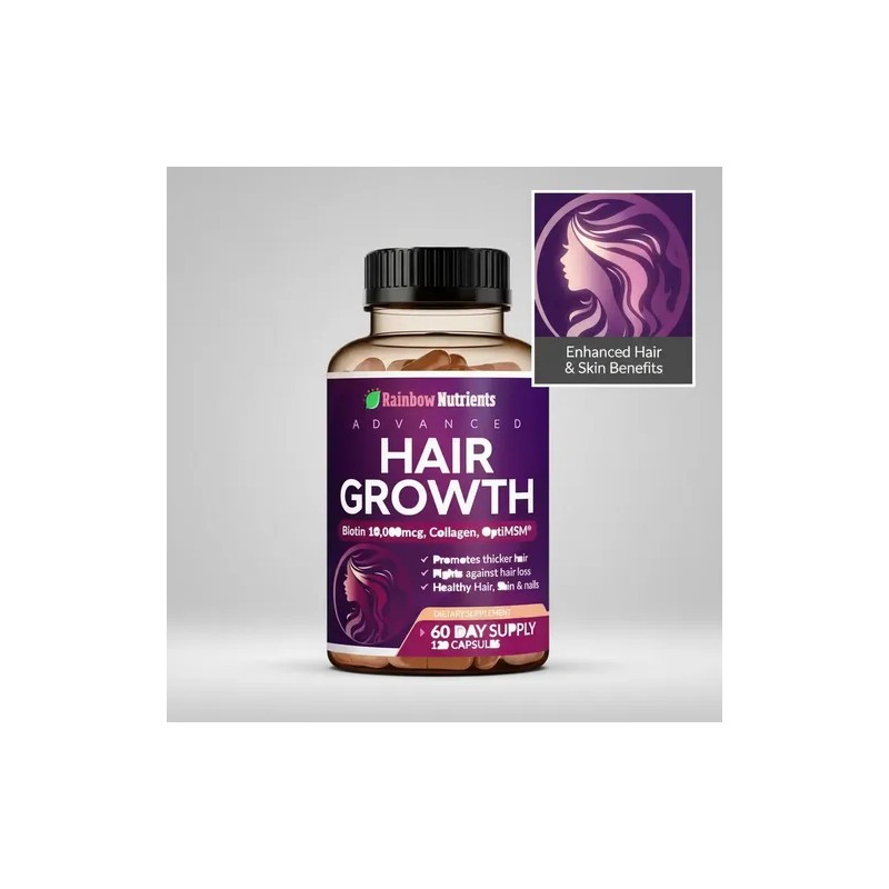 24-in-1 Advanced Hair Growth Vitamins Stops Hair Loss