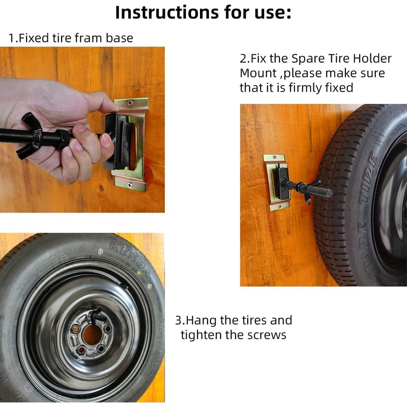 E Track Spare Tire Holder Mount for X-Track Tie Down