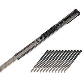 Electriduct Precision Knife 9mm Blade Metal Utility Knife - Pack of 10 Knives