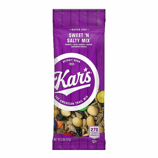 Kar's Nuts Original Sweet ‘N Salty Trail Mix, Gluten-Free Snacks, 2 Oz, Pack of 72