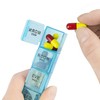 Tabtime Black Pill/Tablet Wallet, Weekly 7 Day Pill Box Organiser