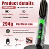 SL Euthtion Cordless Hair Straightener Brush - Curler 2 in