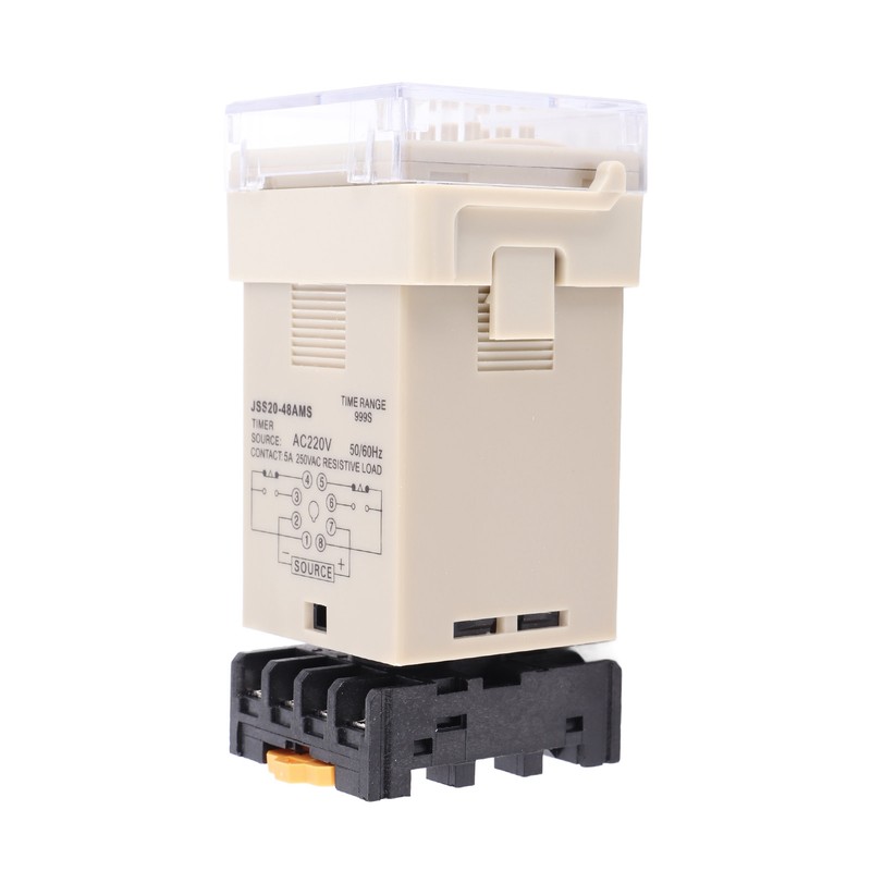 JSS20‑48AMS Power On Delay Timer Relay Digital Display 1‑999S AC