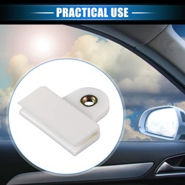 X AUTOHAUX 2 Pcs Window Door Glass Channel Retainer Clip, 1.77"x1.61"x0.35" Glass Regulator Holder Sash Clip Universal for Car Truck Van Durable Plastic Beige