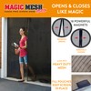 Magic Mesh Garage Door Screen, Black | Magnetic Closure, Breezy