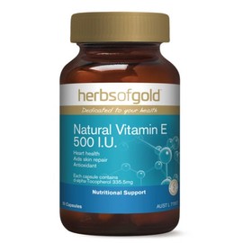Herbs of Gold Natural Vitamin e 500IU 50caps Vitamin E