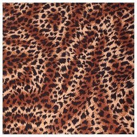 BrightGlow Animal Print Decorative Fabric Throw Wild Animal Tiger Zebra Fabric with Leopard Print Sold by the Metre Craft Sewing Fabric Animal Print Fabric Bundle with Safari Theme for DIY 24# 100 x