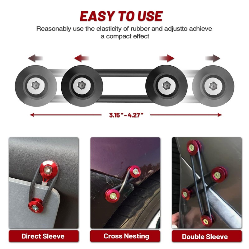 Tongze Bumper Quick Release Kit, 4 sets Quick Release Bumper