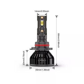 CHUSYYRAY 9005 HB3 LED Headlight Bulb for Car & Truck Low High Beam Fog Light 6000K White