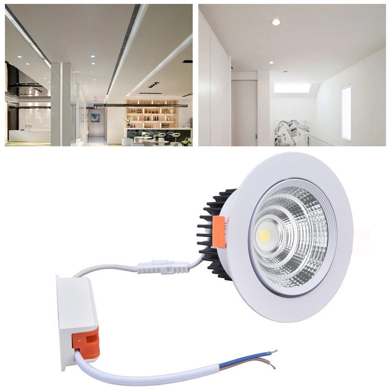 LED Embedded Spotlights Stable Light Low Noise Dustproof Easy to