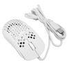 Wired Mouse Ergonomic White Adjustable DPI 6 Keys Hollowed Out