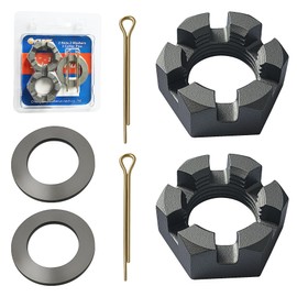 Trailer Nut Set w/ 1" Washers & Cotter Pins fits for 1" Spindle high Strength