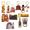 12 London Souvenir Magnets Keyring - Union Jack Magnet Key