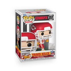 Epic Collectibles Pop Football: KC Chiefs - Travis Kelce Vinyl Figure Bundle with Compatible Funko Box Protector