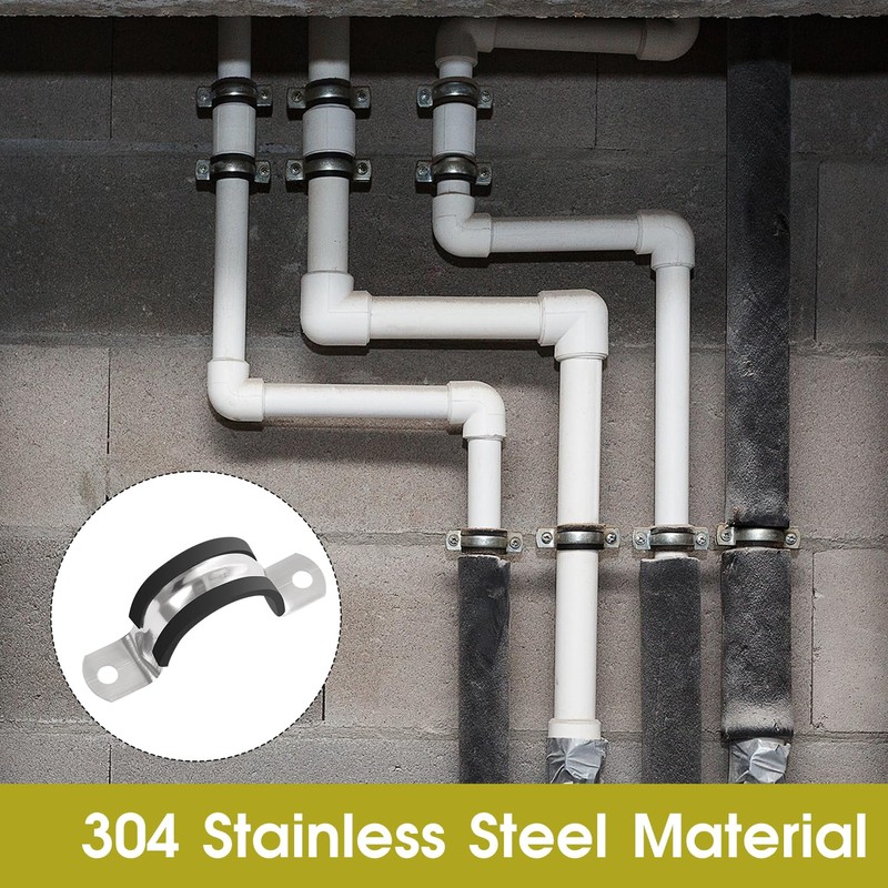 Stainless Steel 304 Pipe Clamps - 32mm Diameter U Pipe