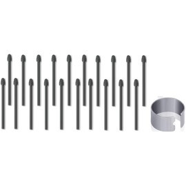 20PCS Marker Tips for Remarkable Pen Tips, Durable Pen Tips Compatible with Remarkable 1/2 Stylus Pen,Marker Plus Pen, Marker 2 Pen Nibs with Tool&Storage Box (20*Tips 2B-Black)