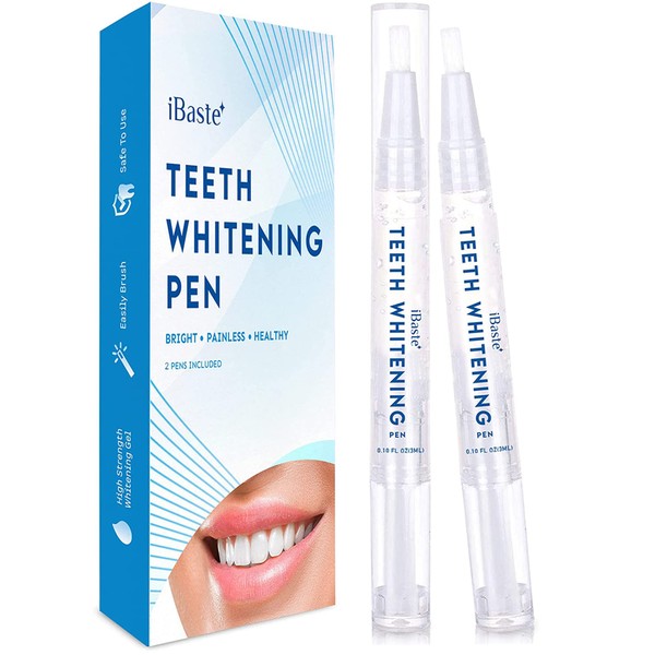 Teeth Whitening Pen - 2 Pens, Teeth Whitener Essence Pen, Effective & Painless Tooth Whitening for Teeth Bright White, Perfect for Sensitive Teeth,Travel-Friendly, Natural Mint Ingredient