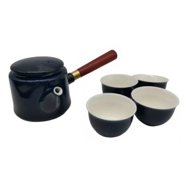 Eco R Juego De Te Chino Ceramica Azul Viaje Estuche