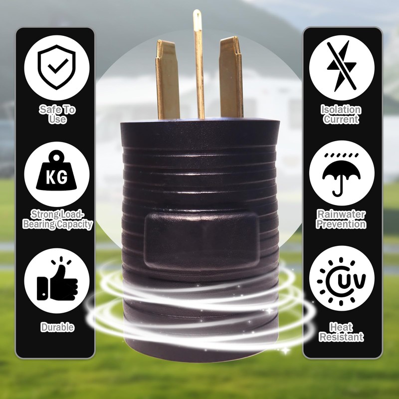 NEMA 10-50P to 14-30R Welder Welding Dryer Power Cord Adapter