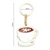 Tranbath Coffee Keyring with Creative Coffee Cups Design, Bag Charm,