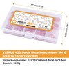 VIGRUE Set of 420 Copper Sealing Rings Assortment, Washers Copper