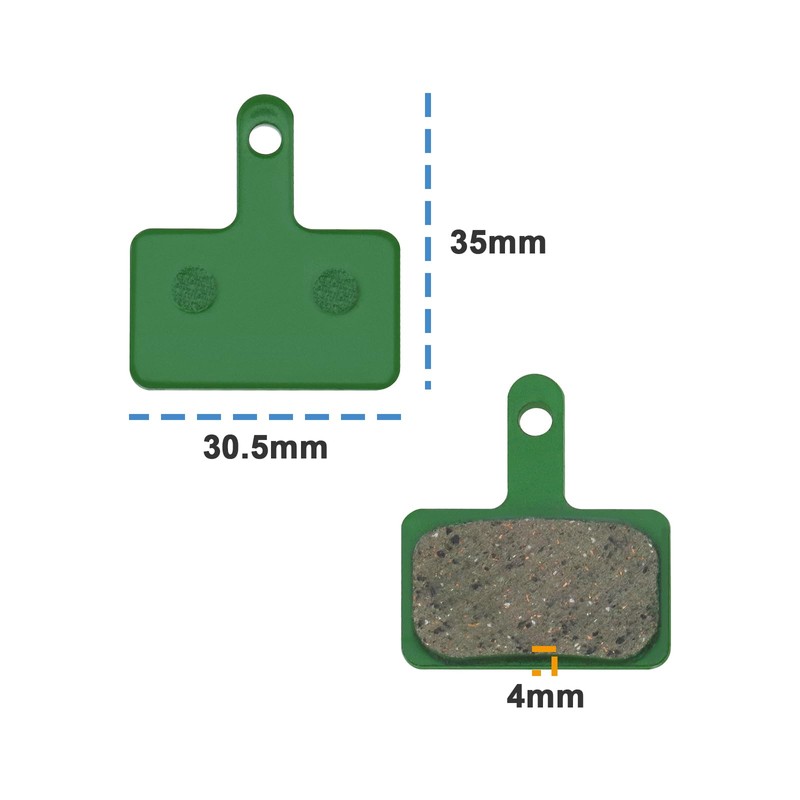 VGOL 2 Pairs Ceramic Brake Pads Replacement Compatible with Kaabo