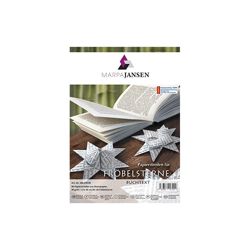 MarpaJansen Paper Strips for Froebel Stars (1.5 x 45 cm,