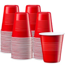 GUSTO [12 oz. - 40 Count Disposable Plastic Red Cups, Party Drinking Cups for Events and Everyday Use(Formerly Comfy Package)