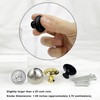 THSIREE 12PCS Cabinet Knobs, Black Cabinet Pulls Cabinet Knobs Inway,