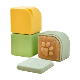 EASYYOURHOME 3PCS Silicone Container Set, 1.8oz Salad Dressing Containers with Lid, Easy-Release, BPA-Free, Freezer Molds for Meal Prep and Kids' Lunch Box