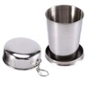 Asixx Stainless Steel Folding Cup, Extendable Cup, Outdoor, Small, Lightweight,