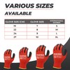 Mustbau 3 Pairs Safety Work Gloves, Gardening Gloves, Breathable Seamless