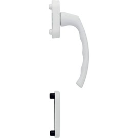 HOPPE Balcony Door Handle Half Fitting Liege Interior White