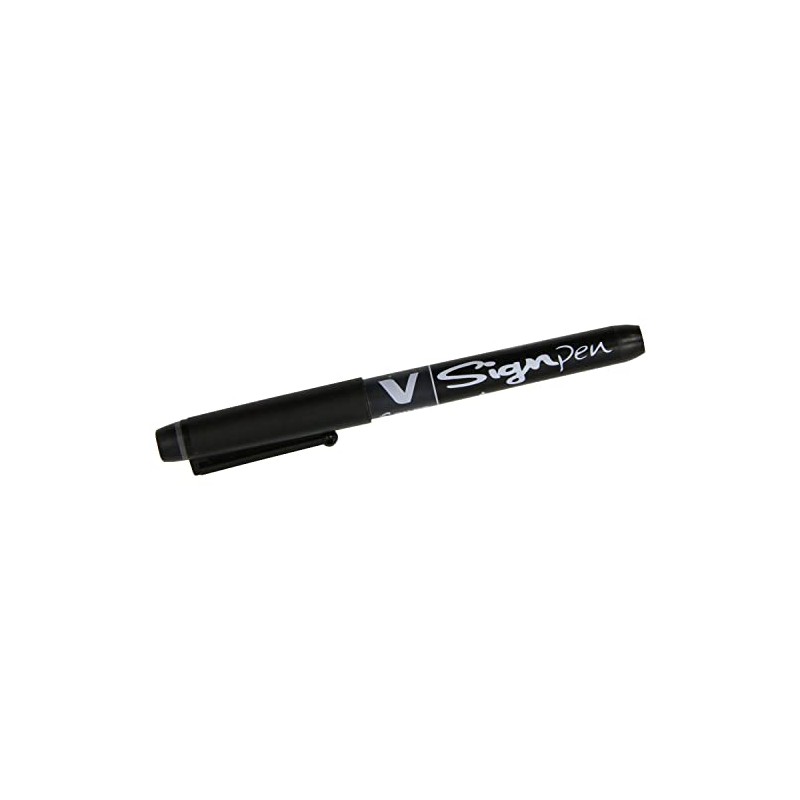 PILOT V Sign Pen Medium Tip 0.6mm Black (Pack of