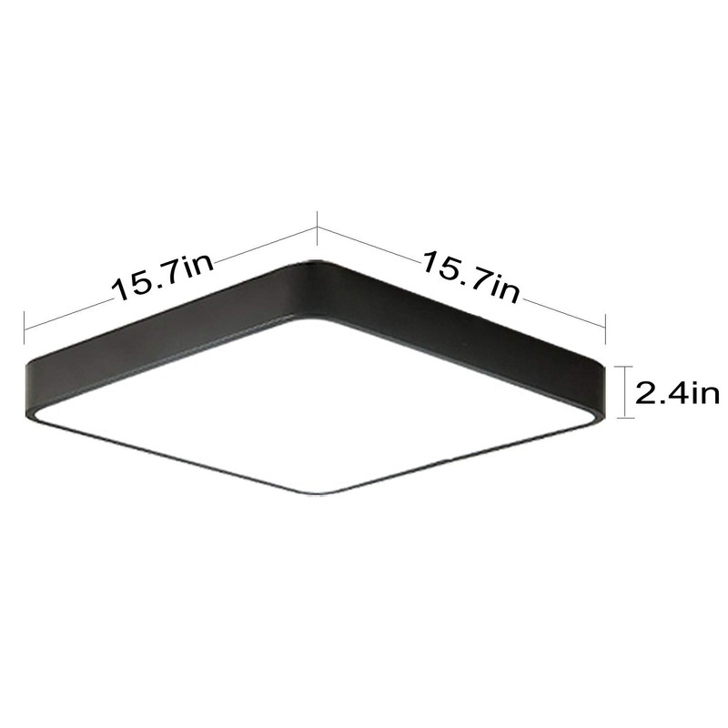 Ganeed 36W LED Ceiling Light,15.7 inch Square led Ceiling Light,Cool