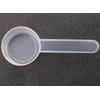 ONLYKXY 5pcs Clear Long Handle Plastic Measuring Spoons Coffee Protein