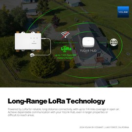 YoLink LeakStop 2 Channel Leak Detector, Stops Running Water in Home, Office, or Apartment Sinks & Washing Machine, Auto Shutoff Valve, Prevents Water Waste, Real-Time Monitoring, Hub Required