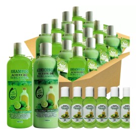 VIVONATURAL 6 Shampoos 6 Acondicionador Aceite De Bergamota +12 Muestras