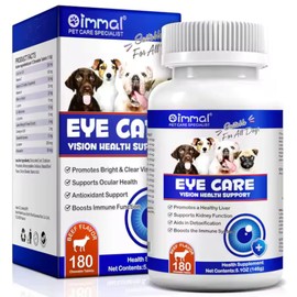 Dog Eye Health Care Supplements, 180 Count, Vision Support with Omega 3 and DHA