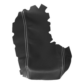 BABERGOU Black Leather Center Console Lid Armrest Cover with White Stitch Compatible with Lexus IS200 IS250 IS300 IS350 2014-2017