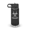 RDW Biohazard Water Bottle 20 oz - Laser Engraved w/Flip