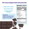 Pascha Organic Dark Chocolate Bars 70% Cacao, Gluten Free, Non