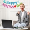 Firefairy Happy Admins Day Banner, Pre-strung Admins Day Party Decor,