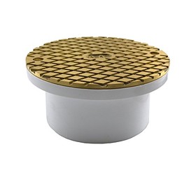 Jones Stephens, JS 3" x 4" General Purpose Access Fitting with 5" Polished Brass Cover PVC - C60060