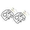 2 Sets Motorcycle Overhaul Carburetor Rebuild Kit Fit for Honda