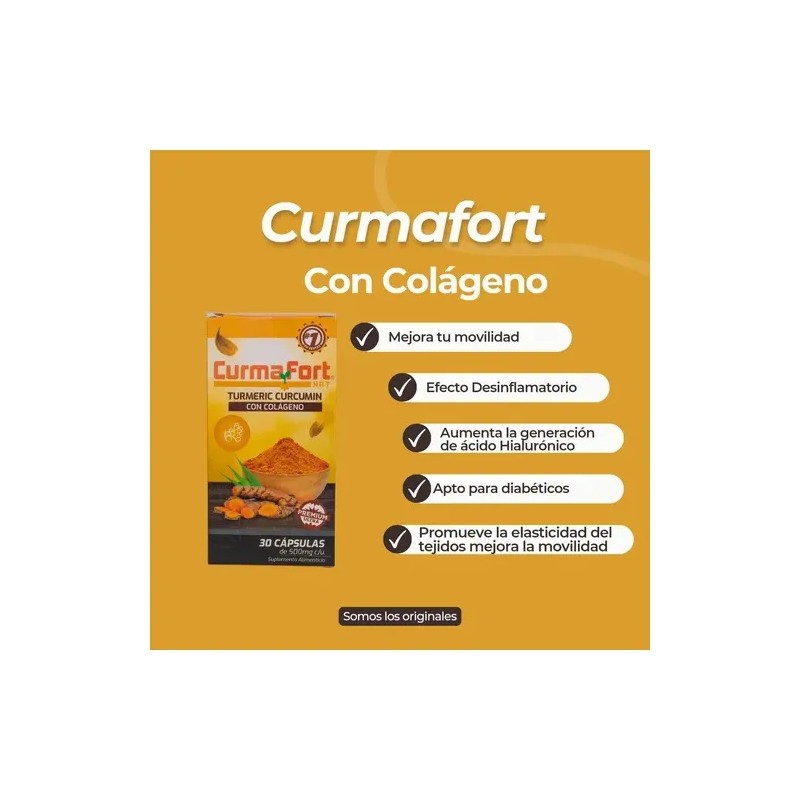 Curmafort Con Colageno 30 Caps De 500 Mg Cu Ultradvance