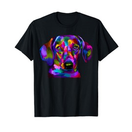 Dachshund Pop Art Portrait Colorful art for dog owners Men Women Girls Kids T-Shirt
